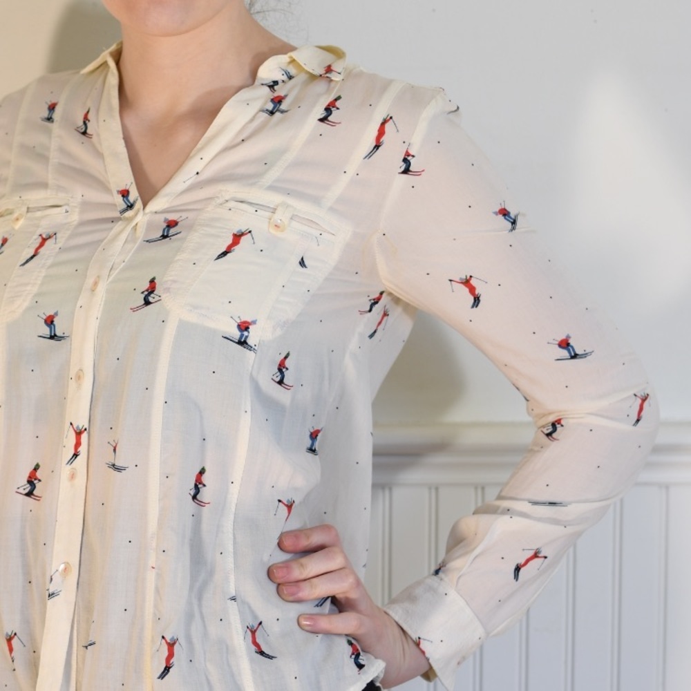 Anthropologie Maeve Skier Button Down